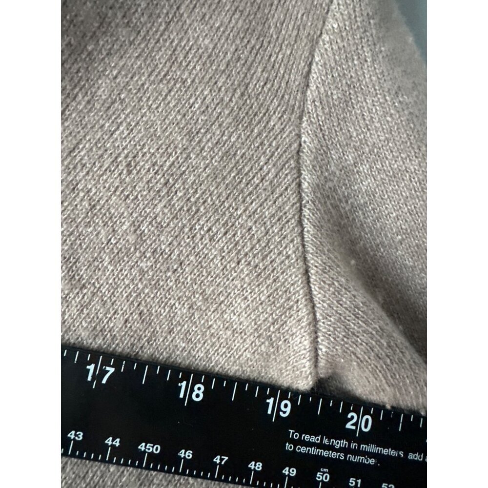 Benedetta B Italy Women’s Small Merino Wool Cashmere Tan Cardigan Quiet Luxury - Picture 7 of 8